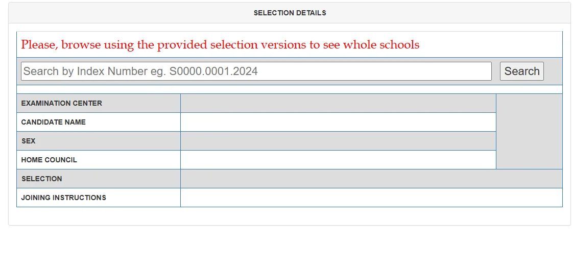 Orodha ya wanafunzi waliochaguliwa kujiunga Kidato cha Tano na vyuo vya kati 2026